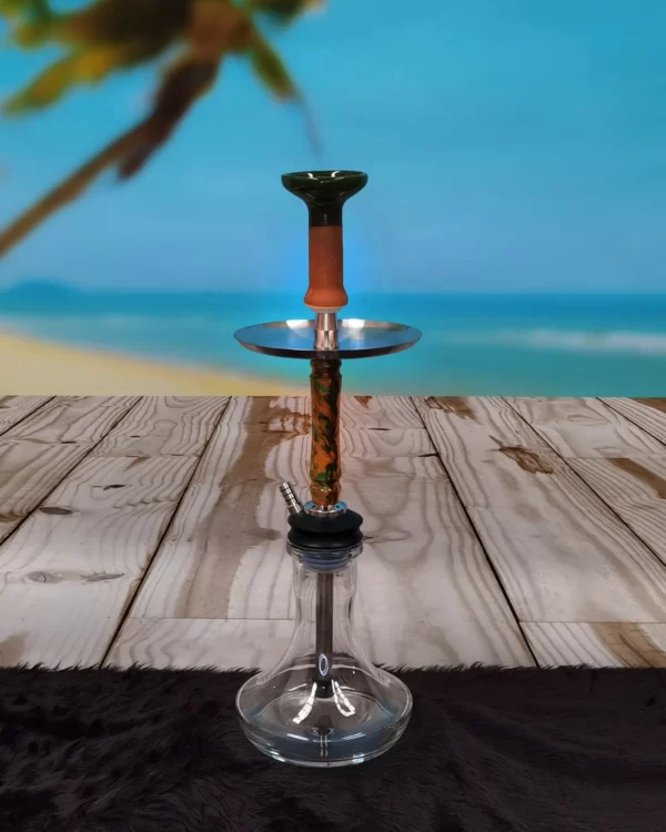 Exclusive product Stainless steel Hookah plus acrylic resin Stainless material base and trims acrylic resin. each hookah come in mix colour order online one choice