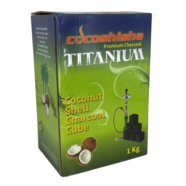 titanium hookah charcoal cube cocoshisha