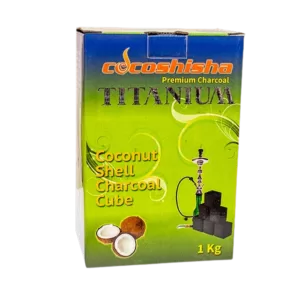 titanium hookah charcoal cube cocoshisha