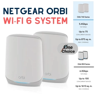 NETGEAR Orbi RBK762S AX5400 Tri-Band Mesh Wi-Fi 6 System